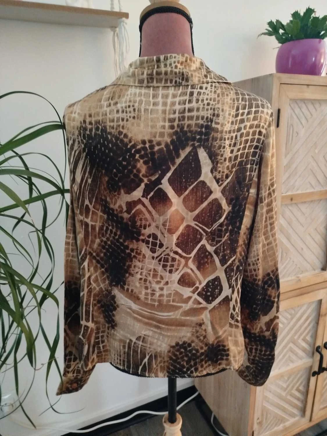 💗Marina Rinaldi Silk Shirt Women Size M / 38 – photo 6